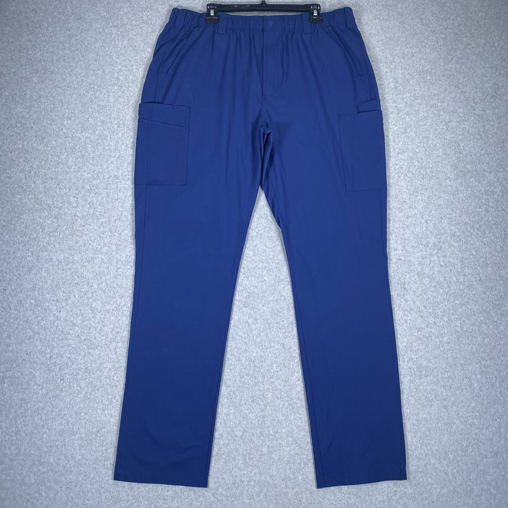 Carhartt Scrub Pants Mens XL Tall Blue Force Liberty Cargo